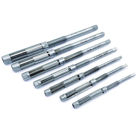 H & H Industrial Products 7 Piece No 8/A-2/A High Speed Steel Adjustable Blade Reamer Set 2006-9123